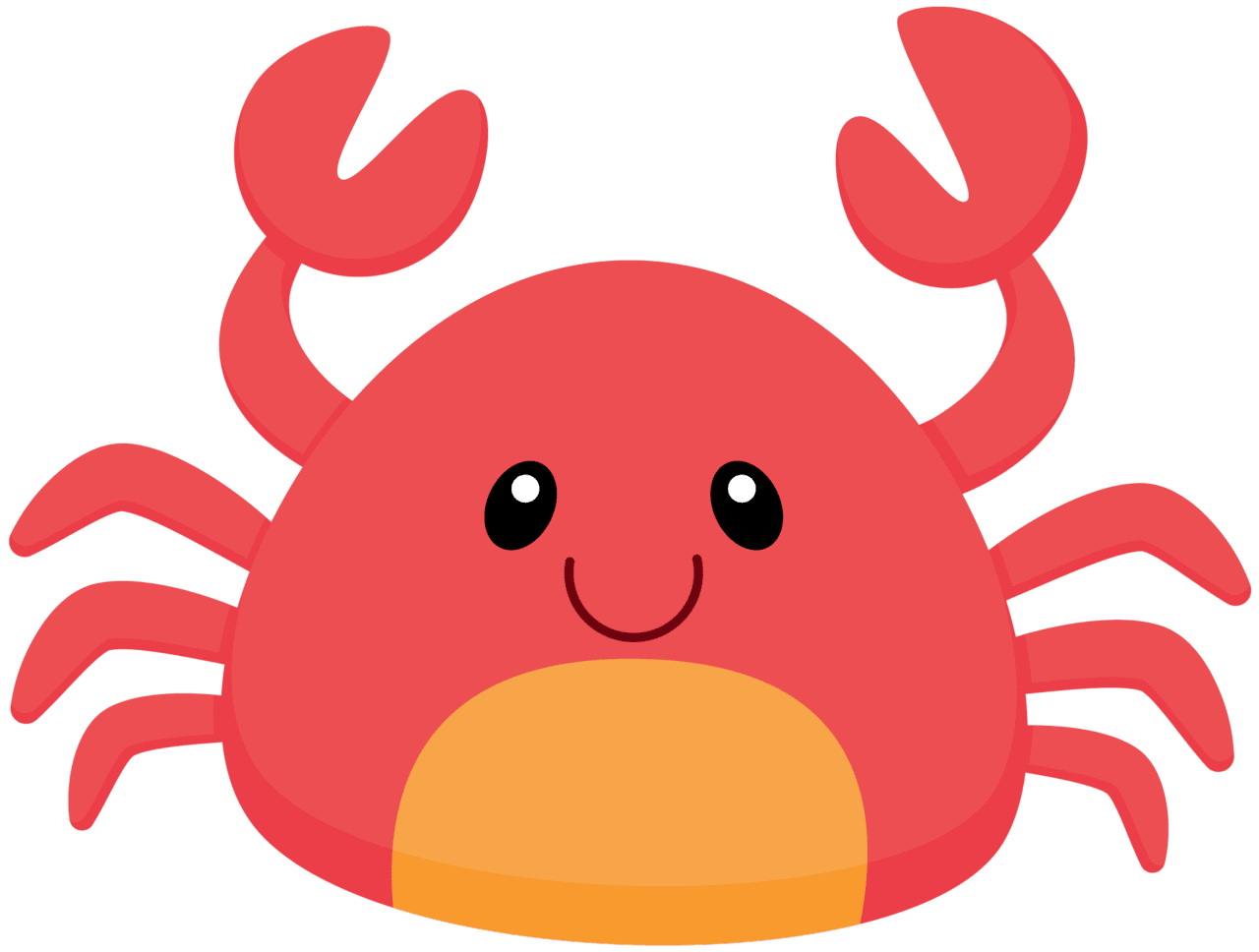 Crab pin page clipart image