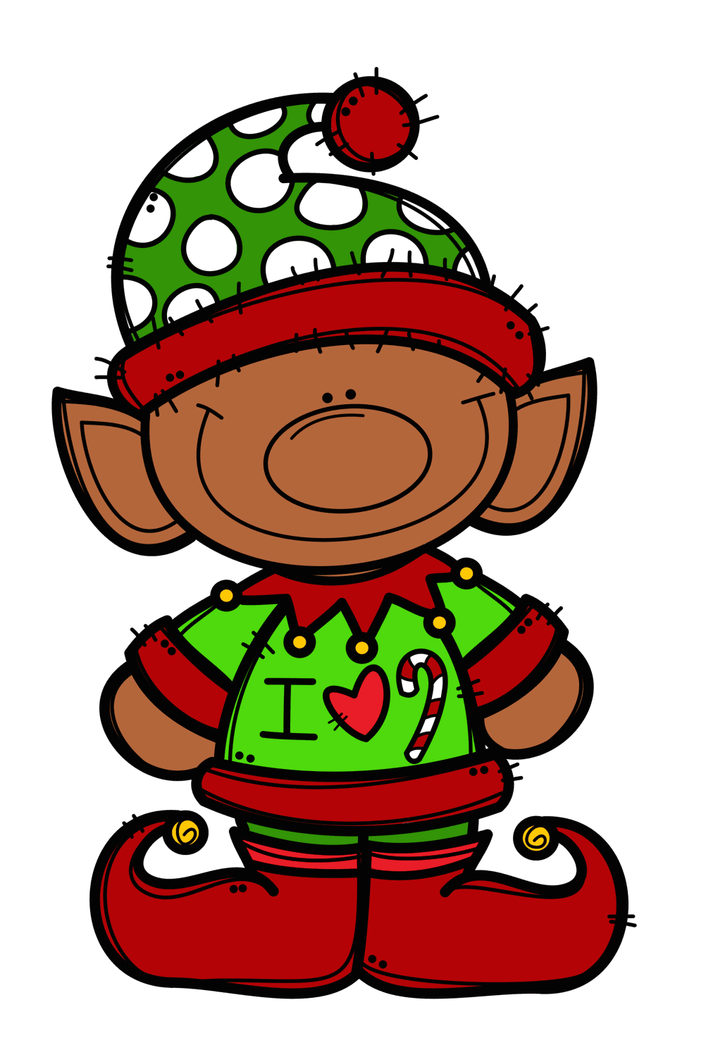 Elf pin page clipart free 2