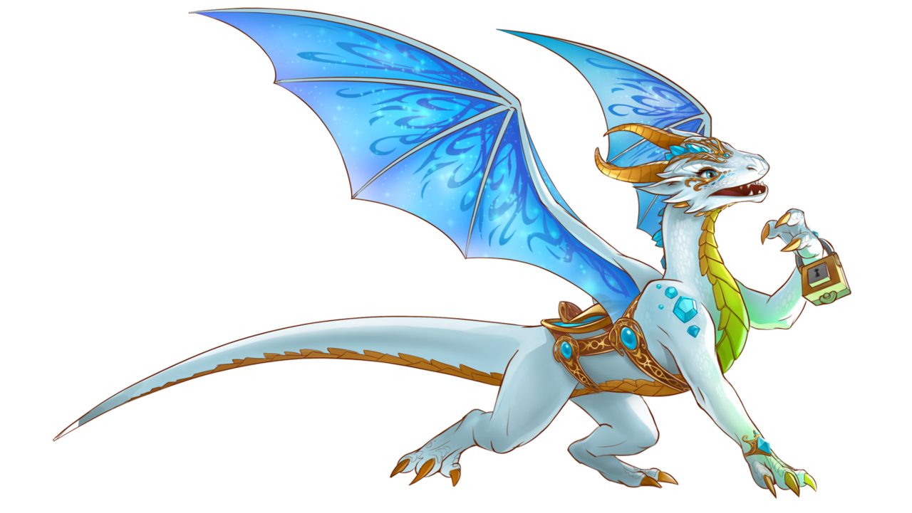 Dragon pin page clipart background