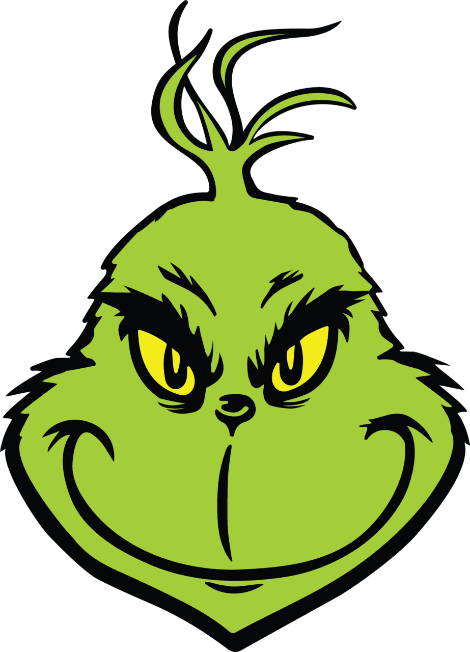 Grinch pin page clipart image