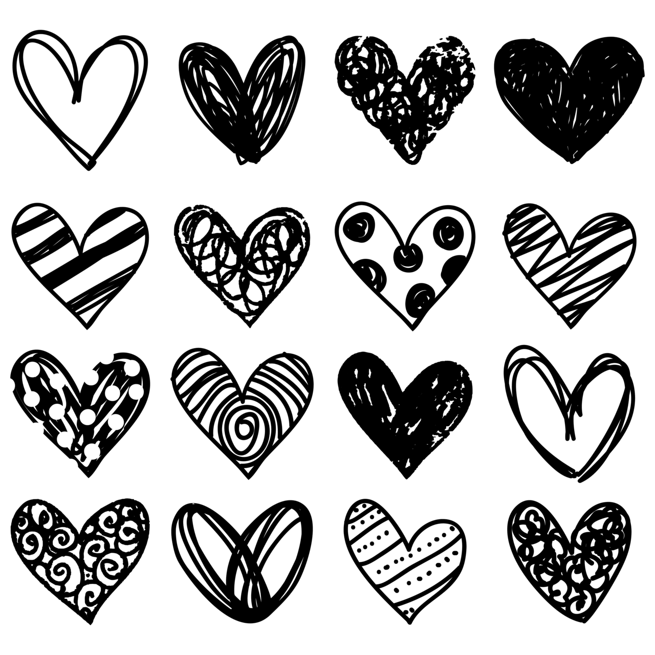 Heart black and white pin page clipart logo