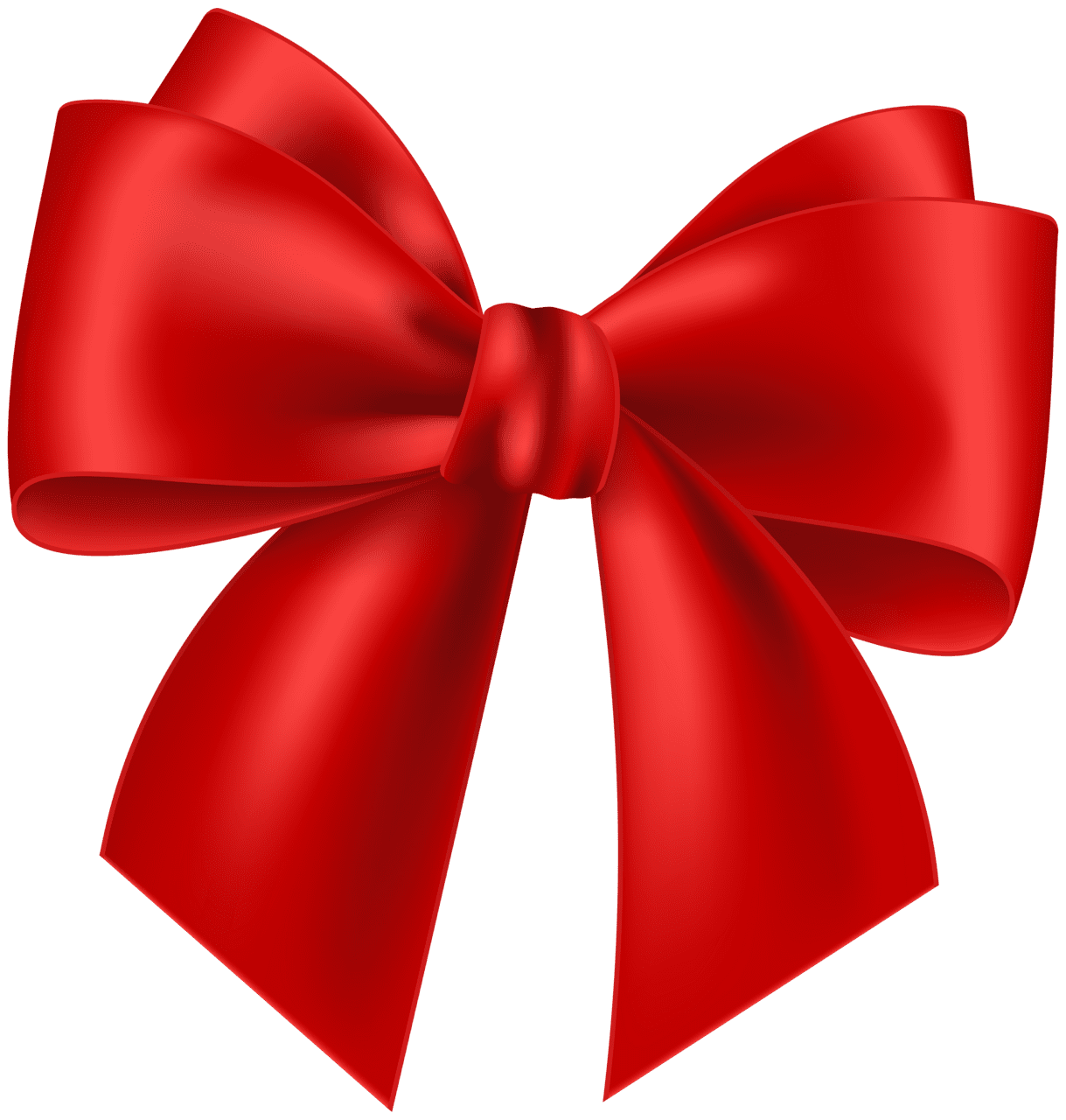 Red bow clipart image