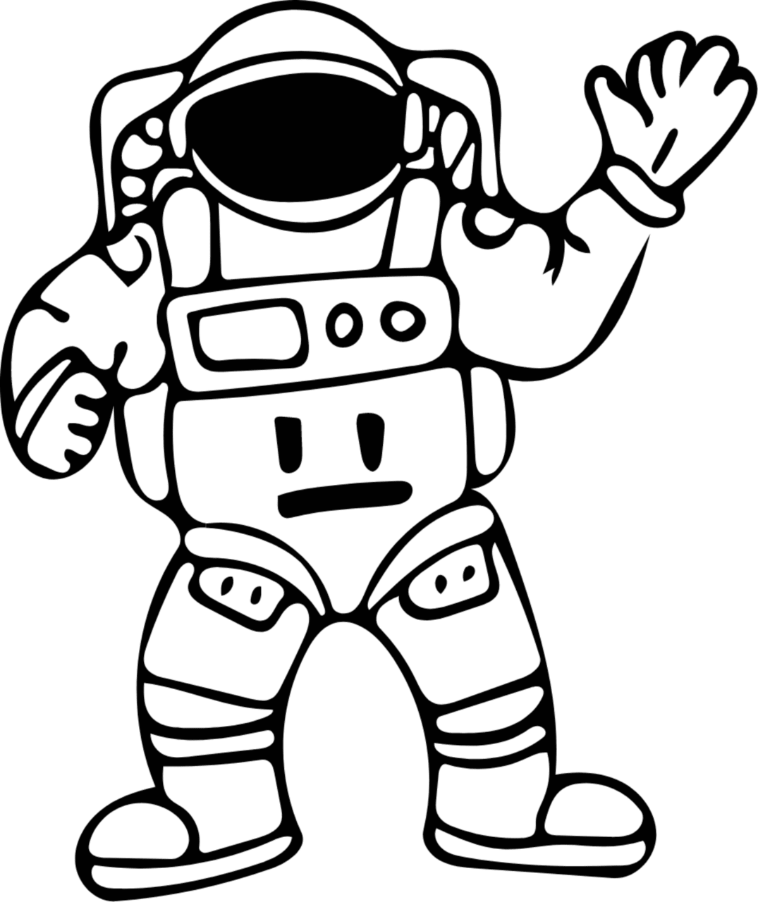 Astronaut clipart logo 3