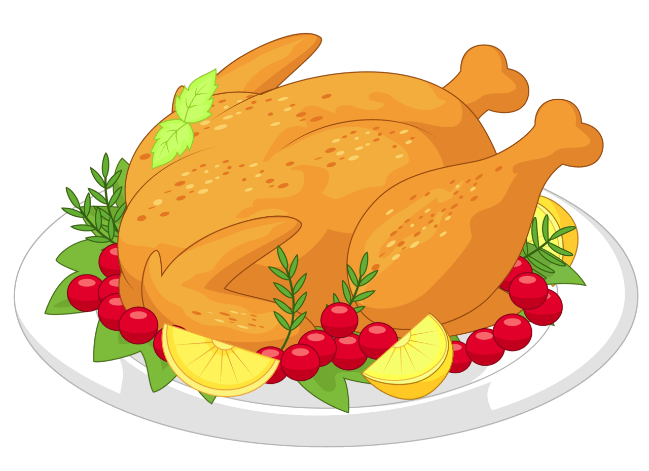 Cooking thanksgiving turkey diner clipart background