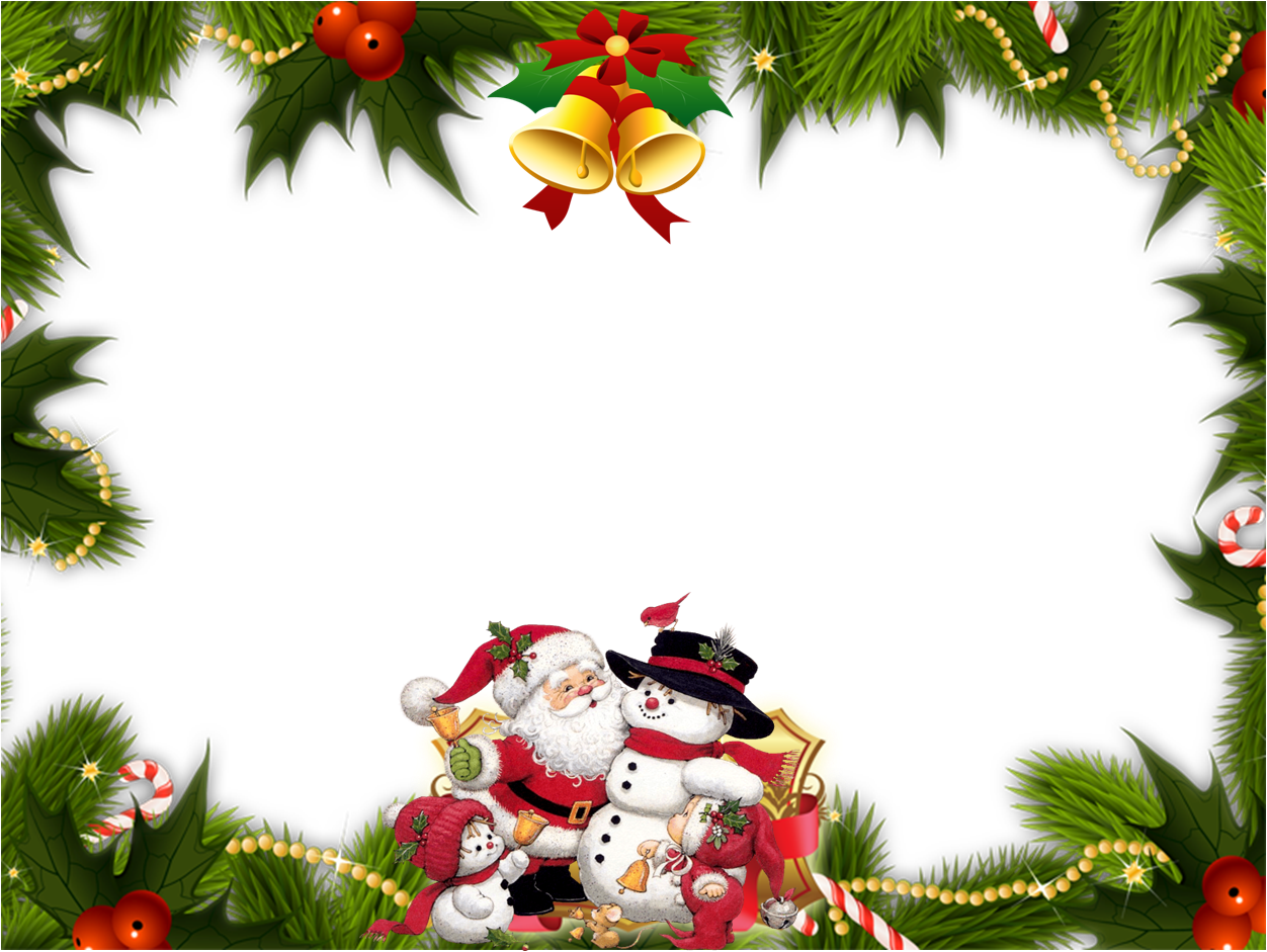 Christmas border xmas winter tree santa candycane wreath holly bow ft tickers toedit clipart background