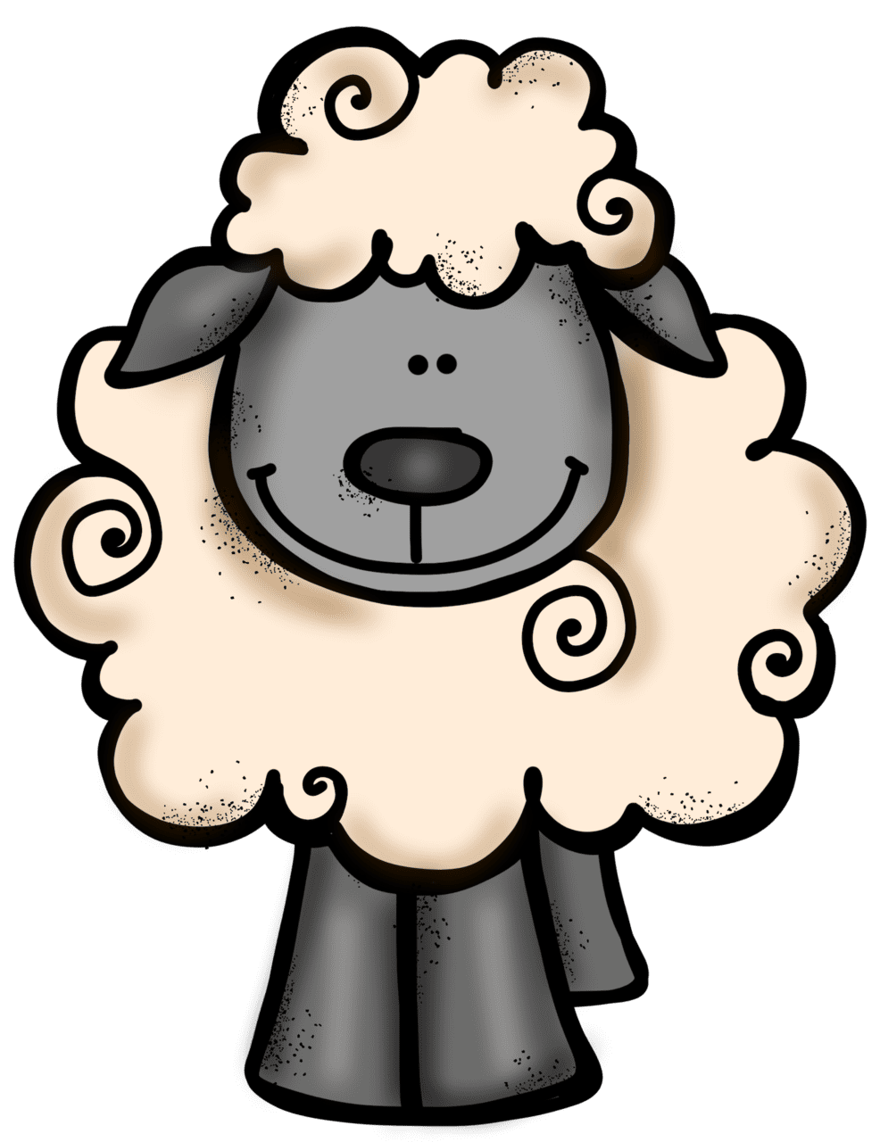 Sheep pin page clipart vector