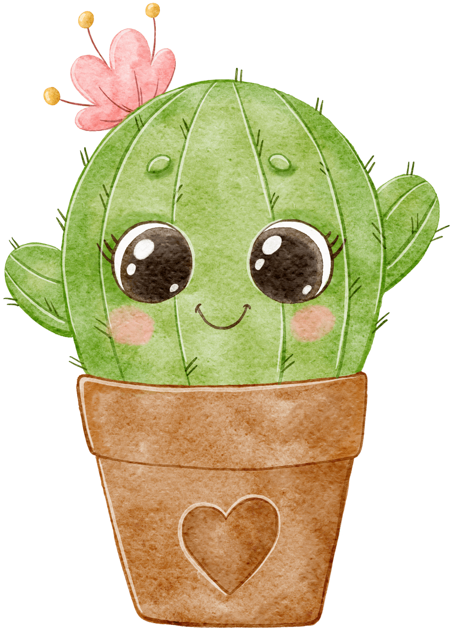 Cactus pin page clipart transparent 2