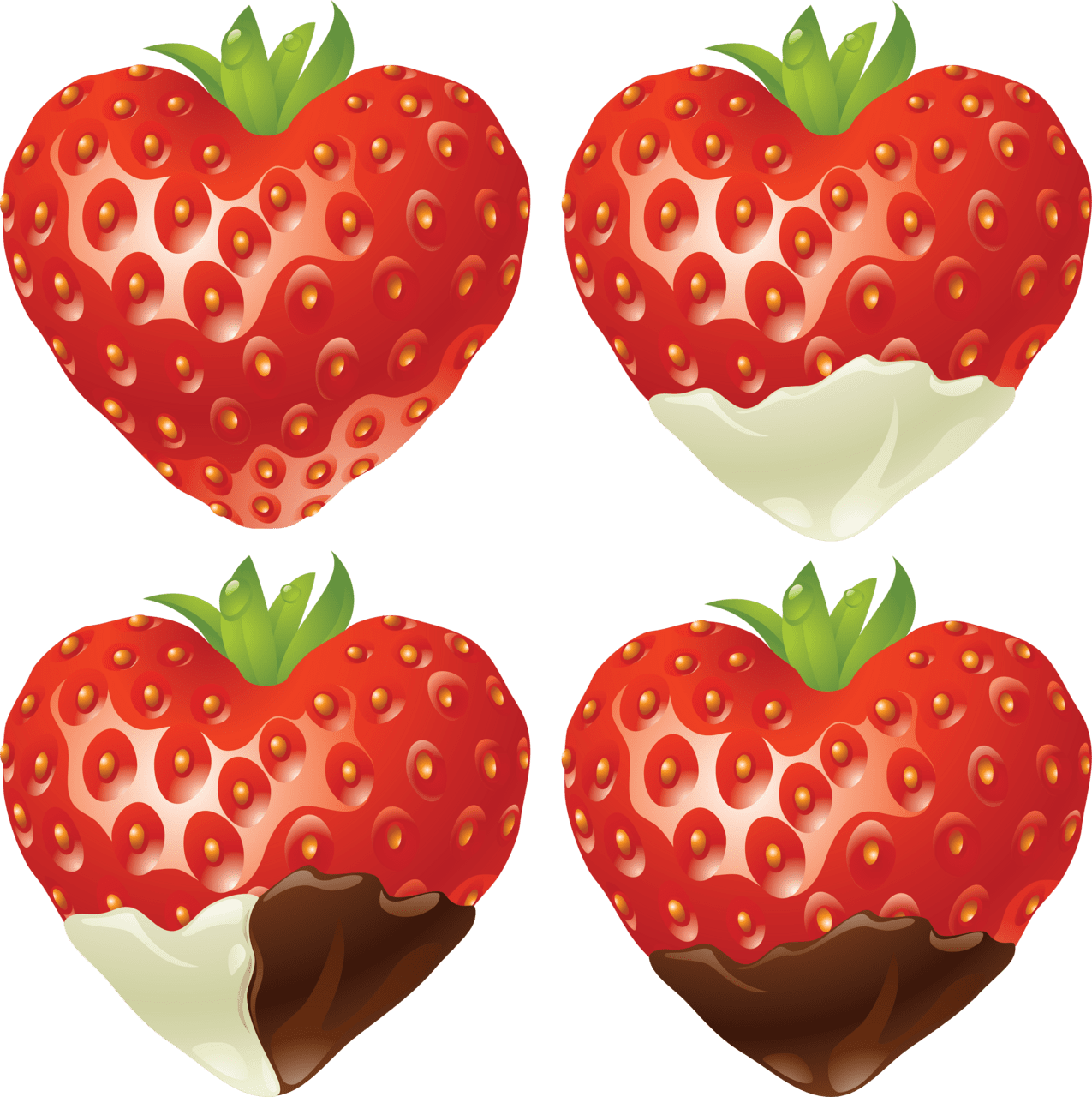 Strawberry chocolate clipart free