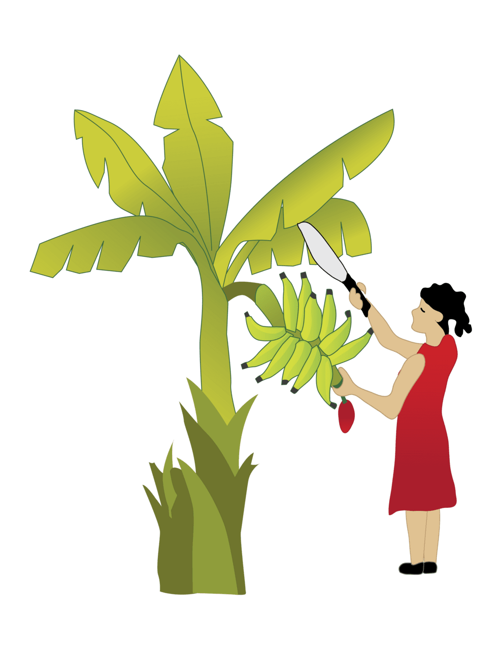 Banana pin page clipart photo