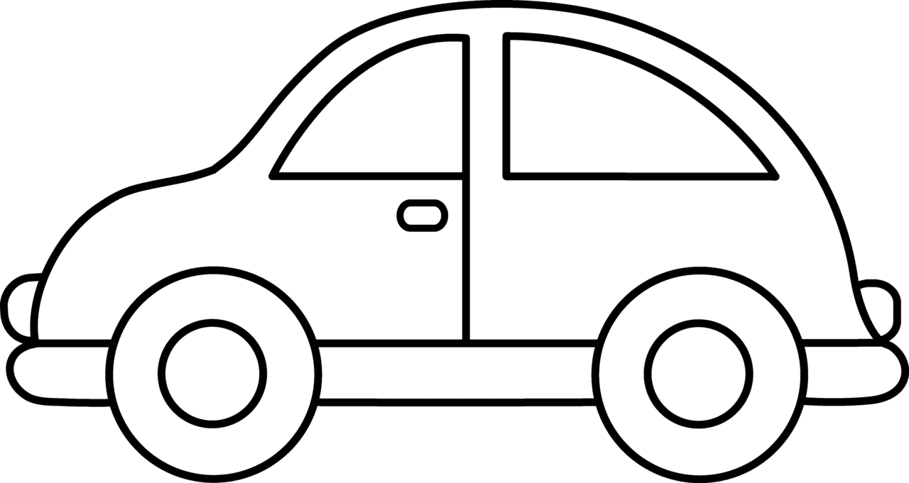 Cars cute clipart and coloring pages logo