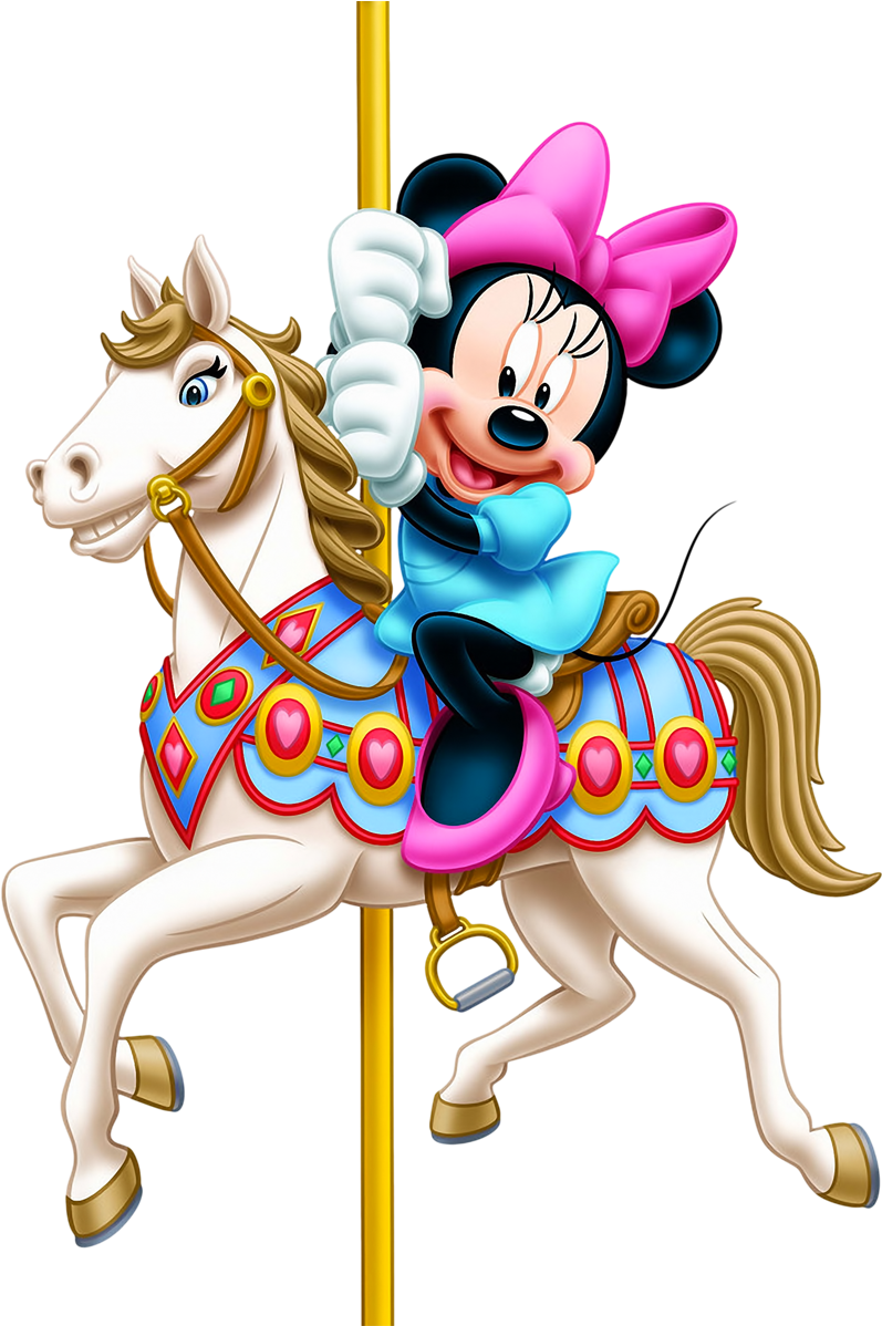 Minnie mouse horse image clipart