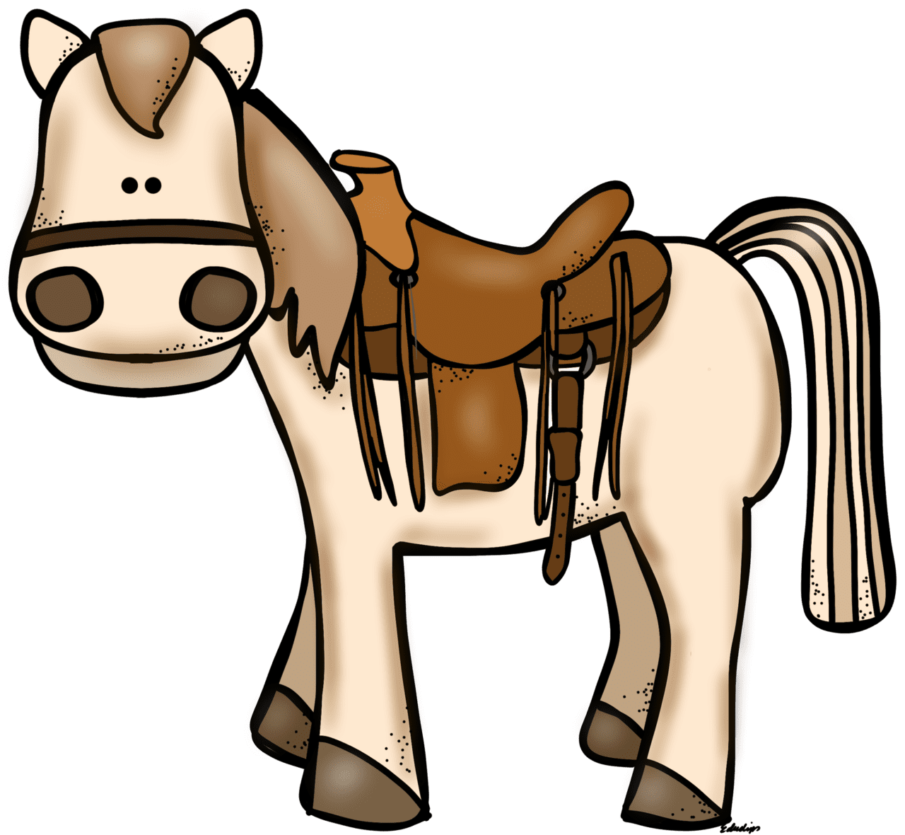 Horse pin page clipart clip art