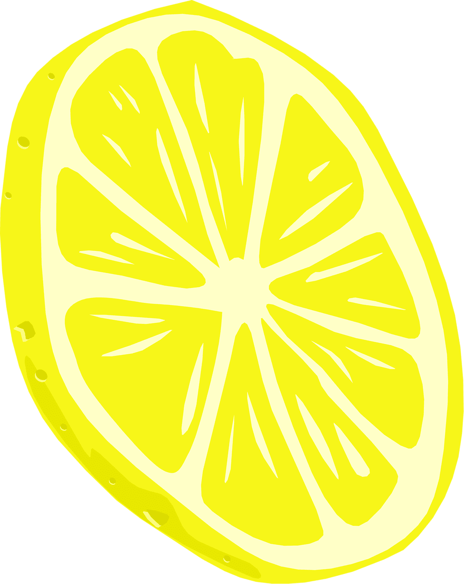 Lemon pin page clipart transparent