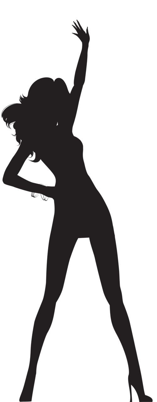 Dance dancing woman silhouette clipart image