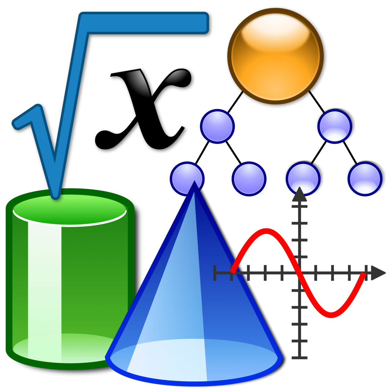 Math how to work algebra equation clipart logo