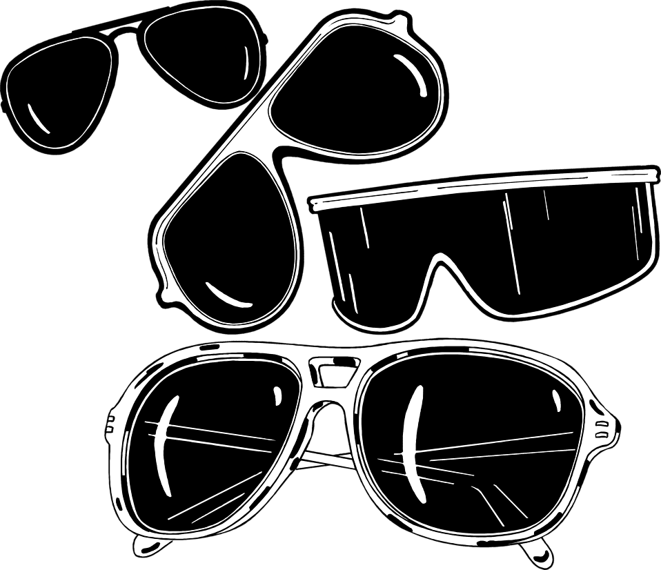 Sunglasses clipart background