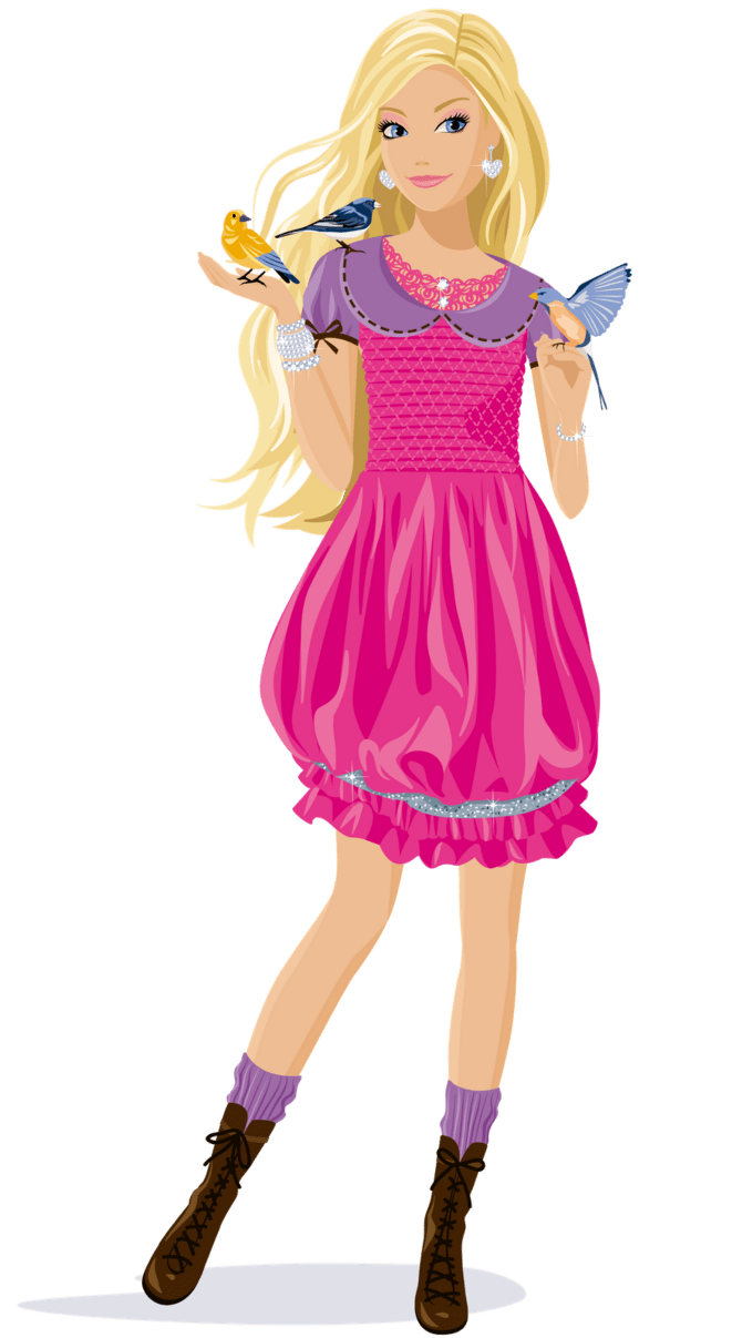 Barbie pin page clipart clip art