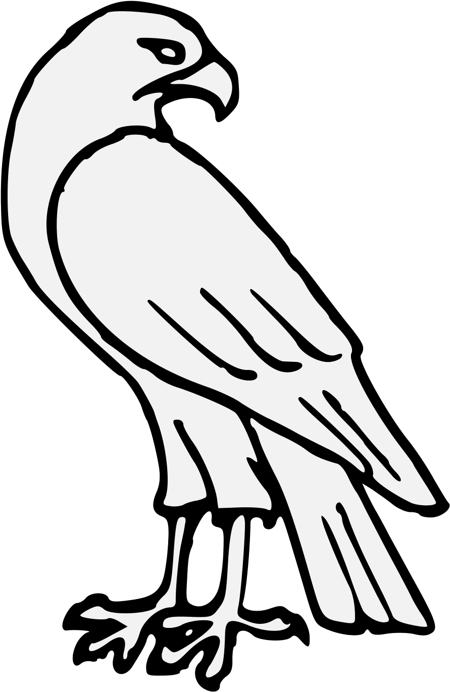 Eagle falcon clip black and white easy hawk drawing image with no backgroud key clipart