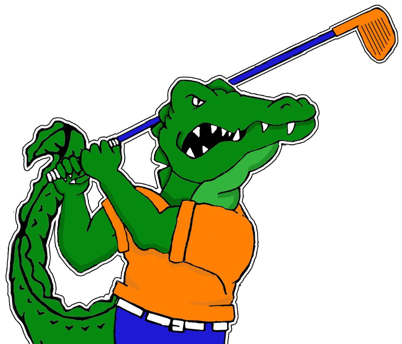 Golf pin page clipart photo