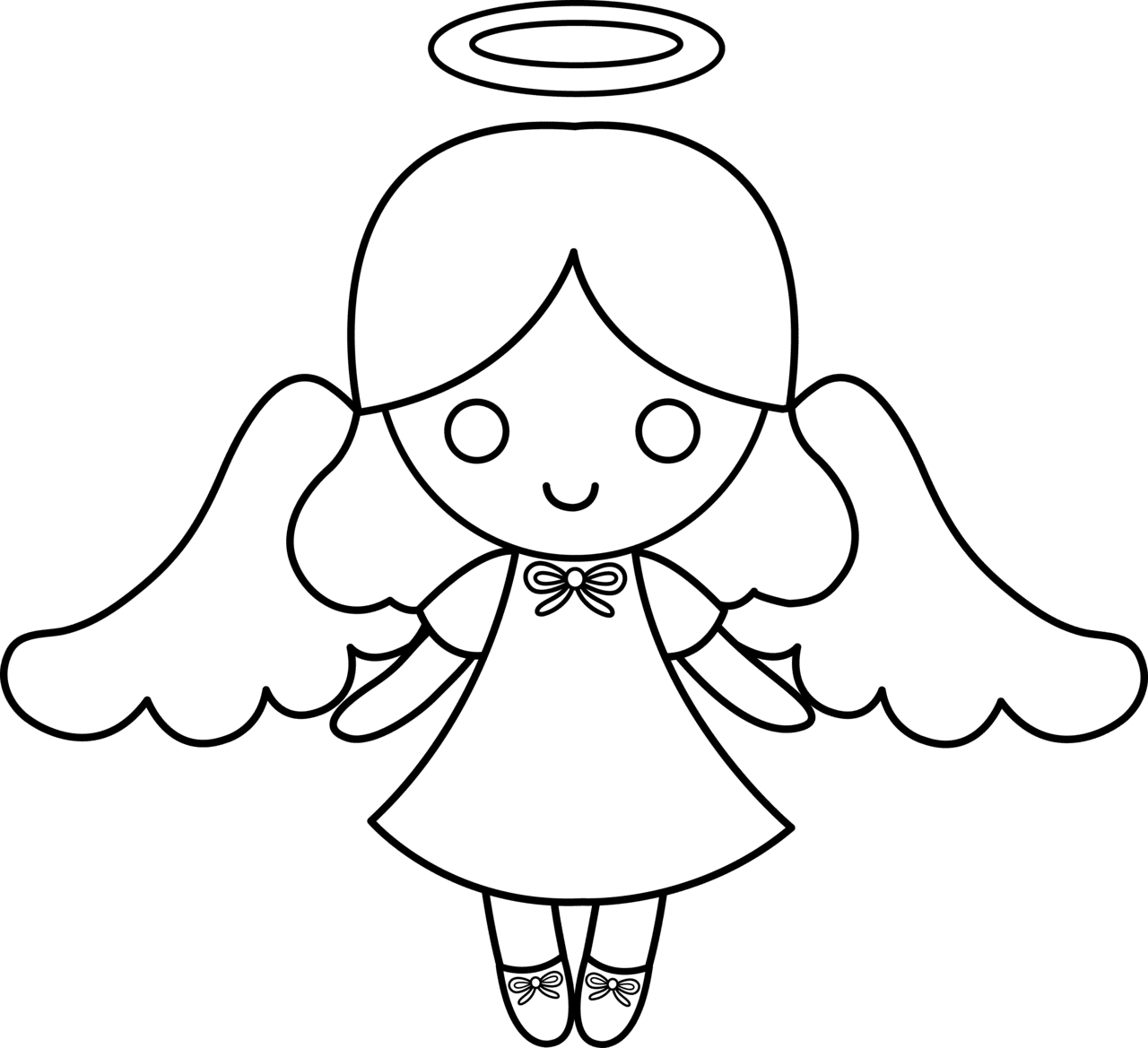 Angel pin page clipart logo