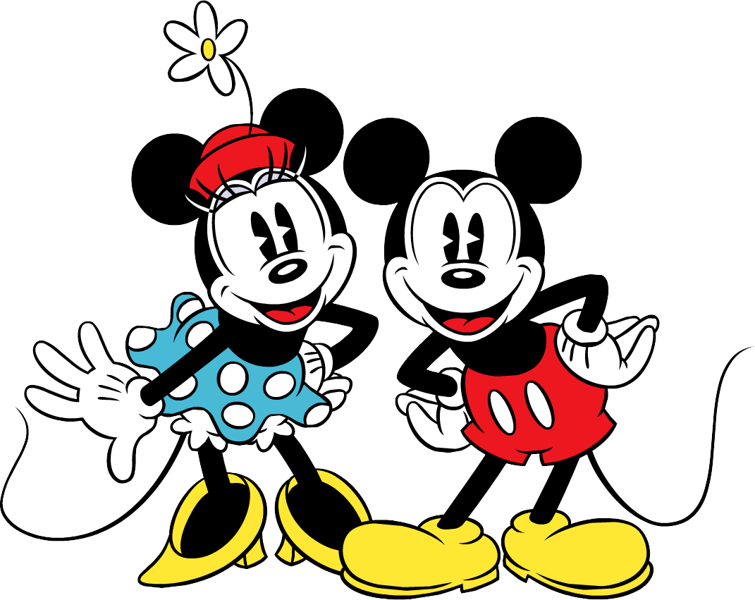 Mickey and minnie mouse images classic clipart