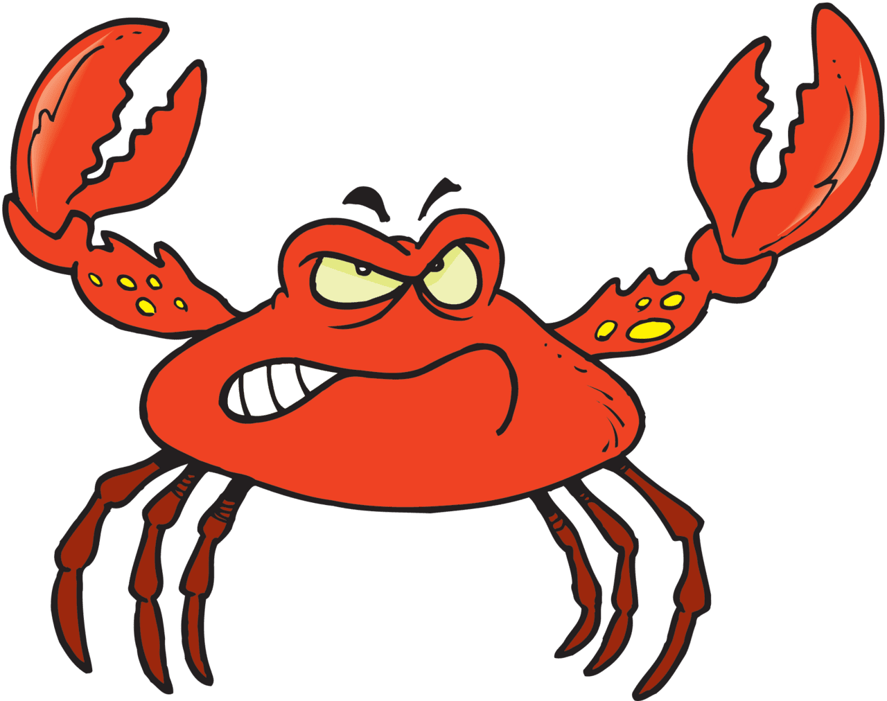 Crab pin page clipart transparent