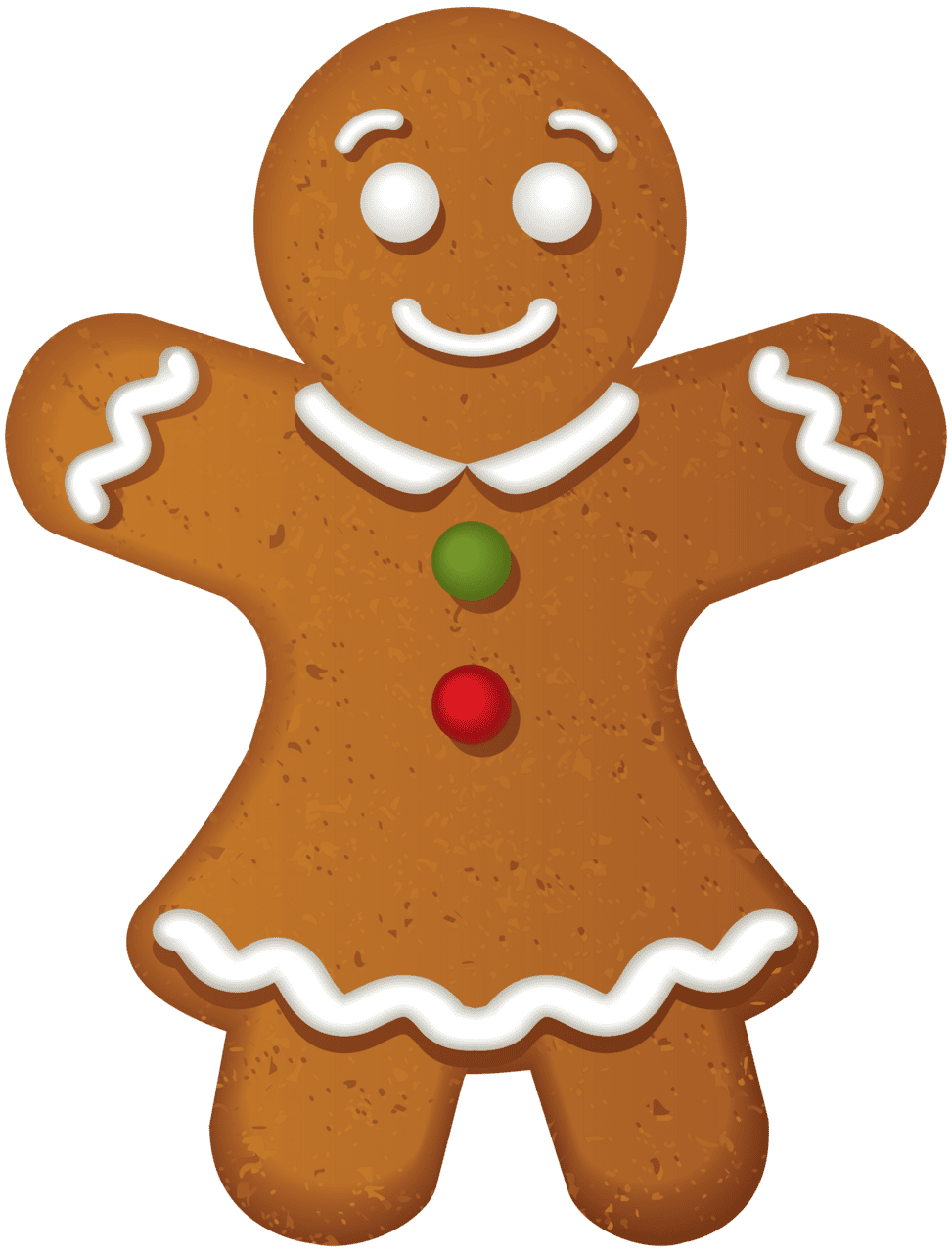 Gingerbread girl cookie clipart clip art