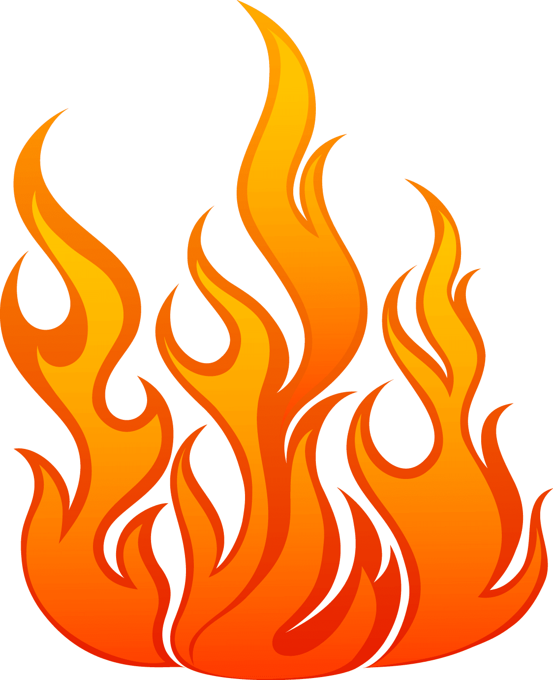 Flame fire logo vector brand clipart 6