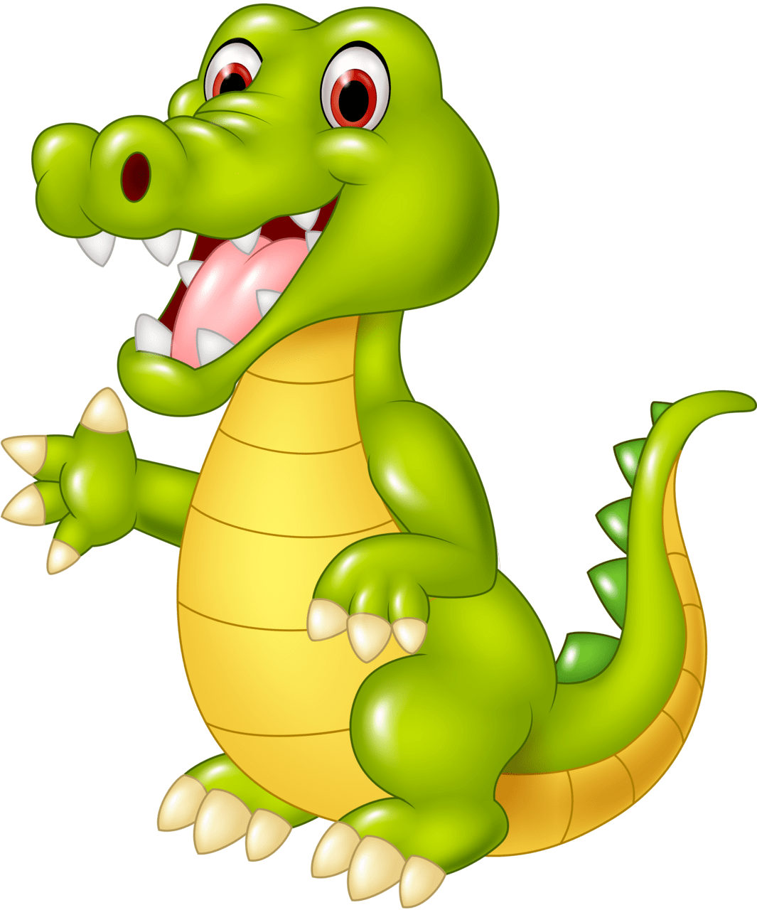 Alligator pin page clipart vector