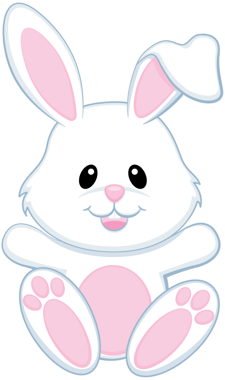 Easter bunny clipart background 3