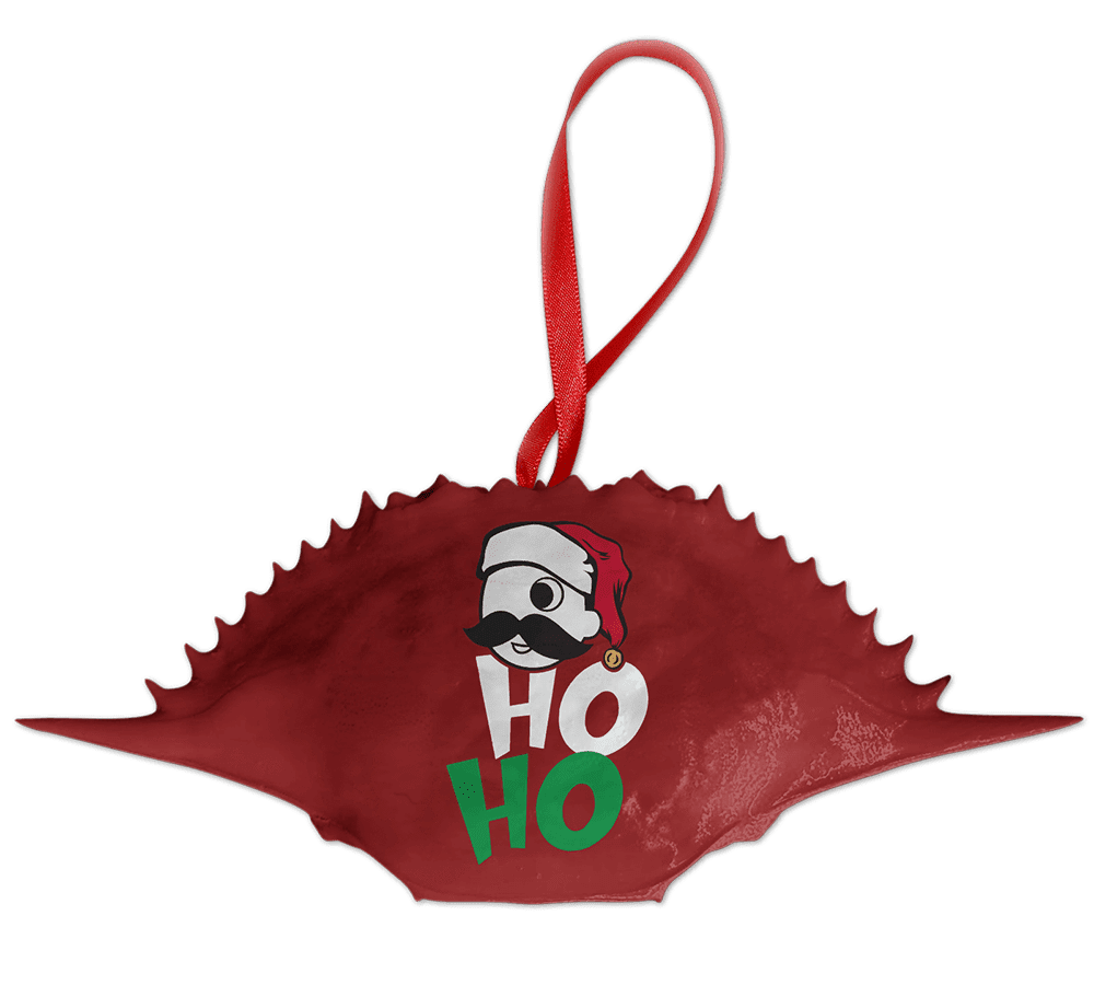 Boh ho red crab shell ornament clipart vector