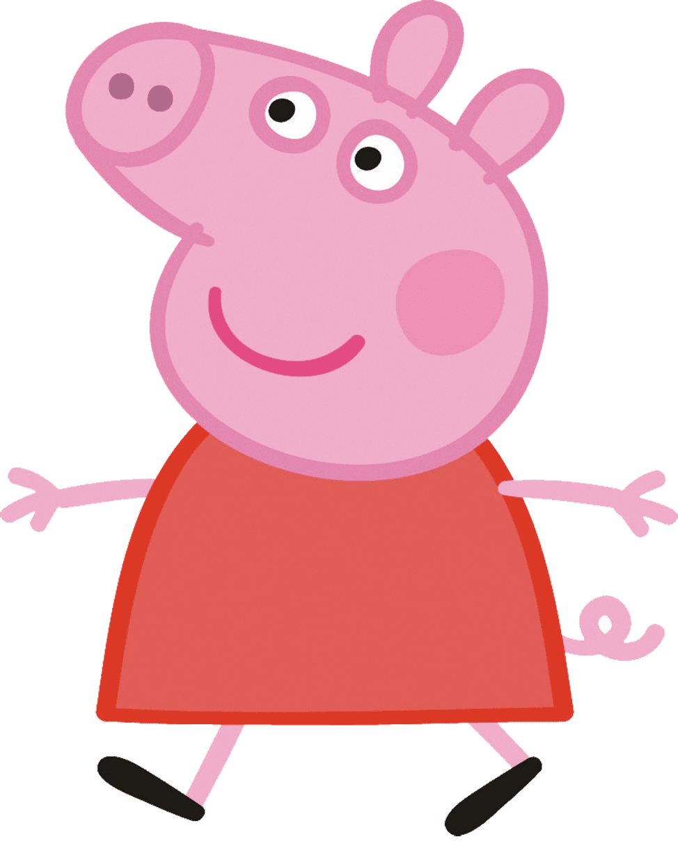 Partiendo pepa pig clipart image