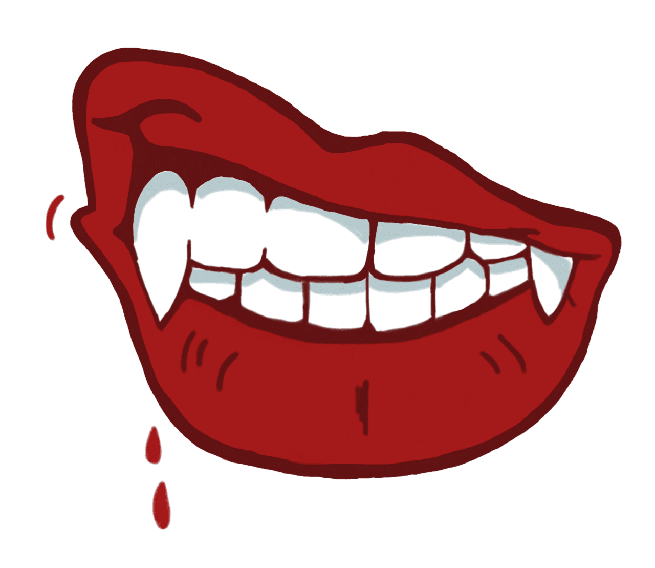 Tooth ftestickers vampire by toedit clipart image