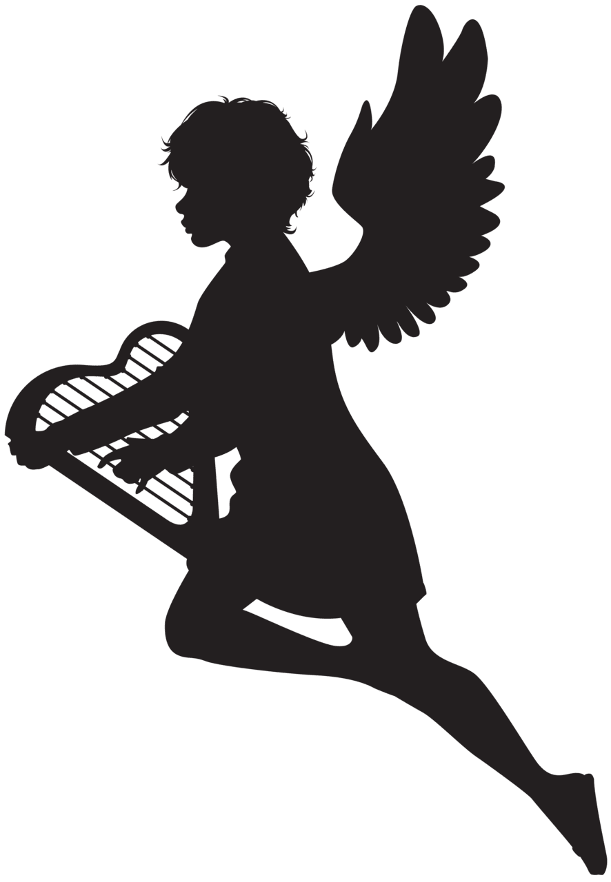 Angel vector silhouette huge bie for powerpoint presentation berserk clipart