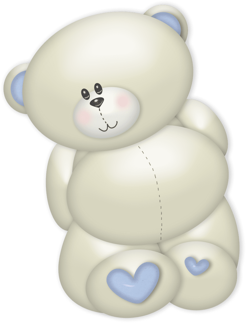 Teddy bear pin page clipart background 5