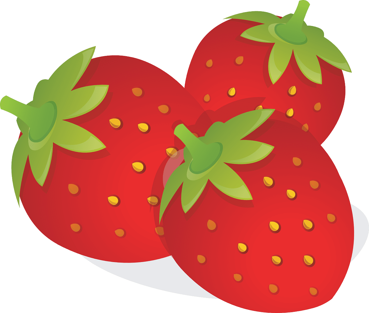 Strawberries cute red vector graphic strawberry clipart recipe book printables