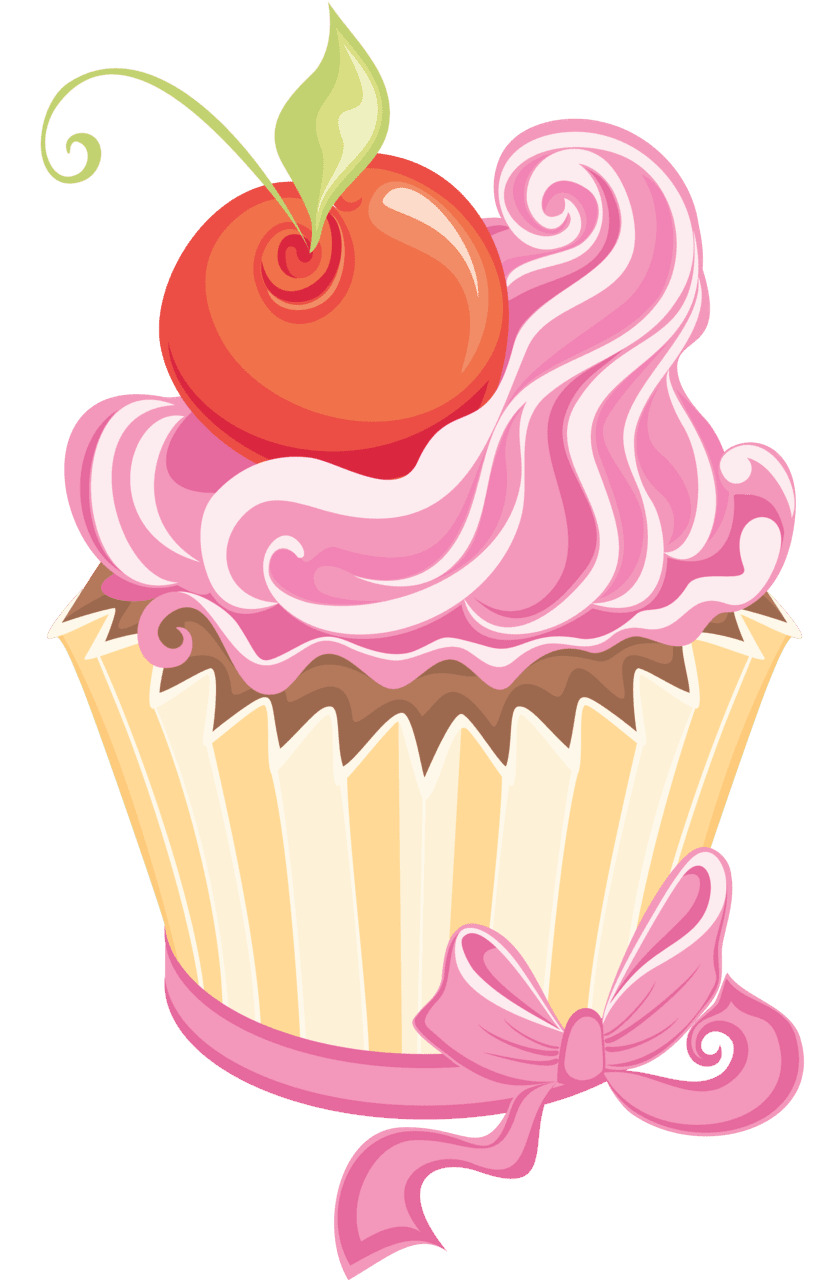 Cupcake pin page clipart vector 4