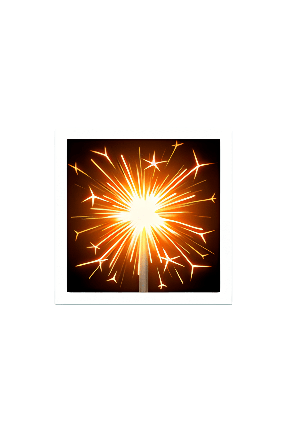 Fireworks sparkler emoji clipart logo