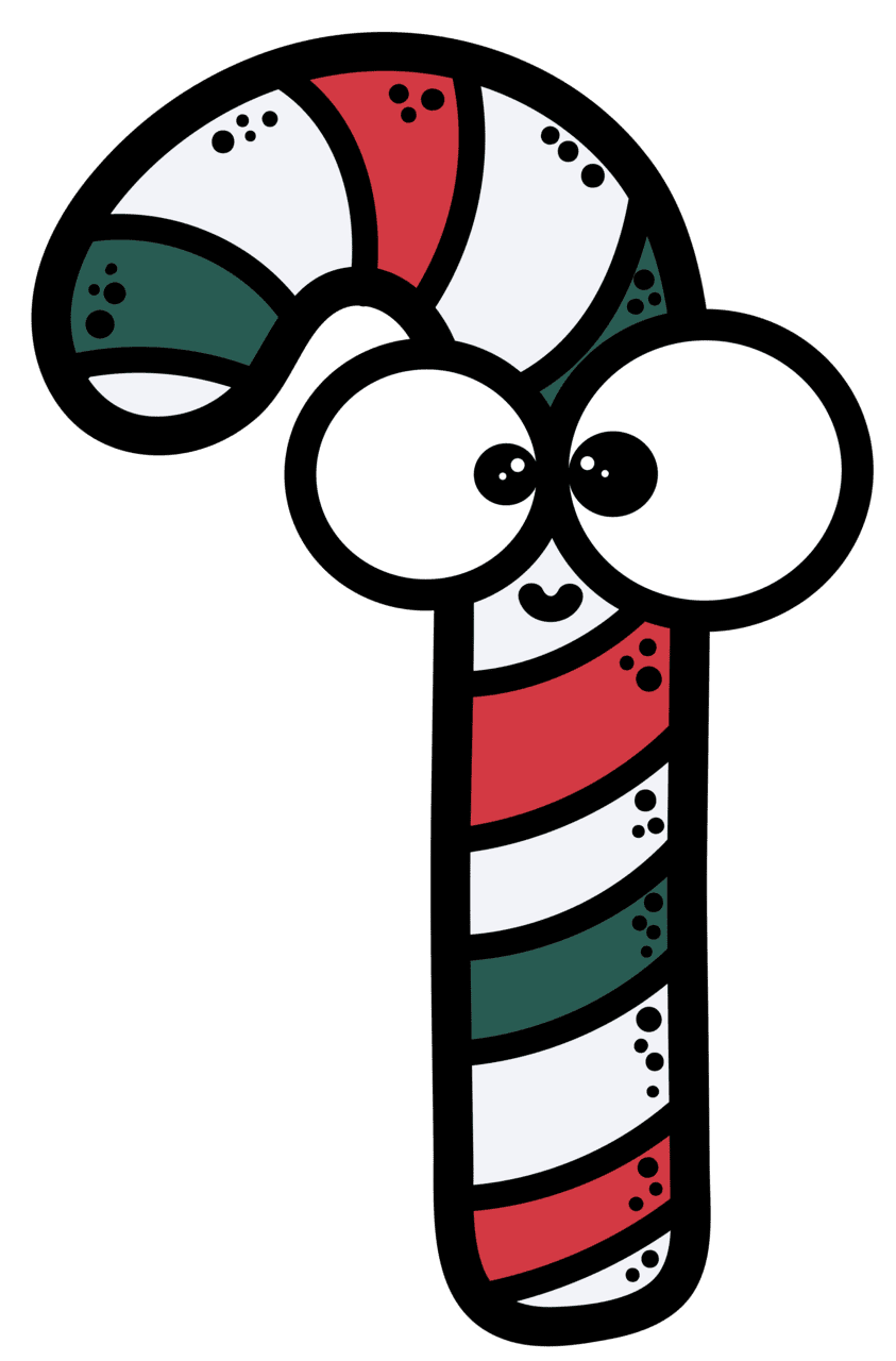 Candy cane pin page clipart photo 3