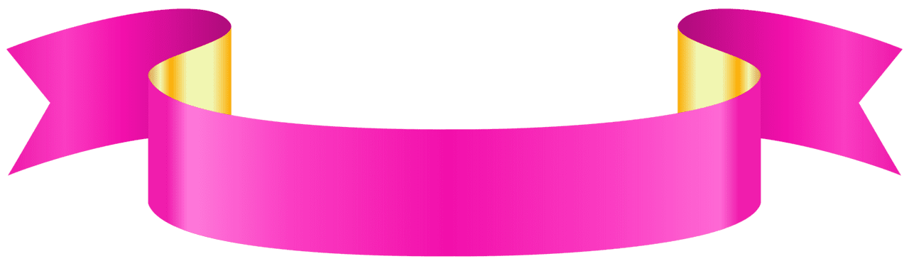 Pink banner clipart image