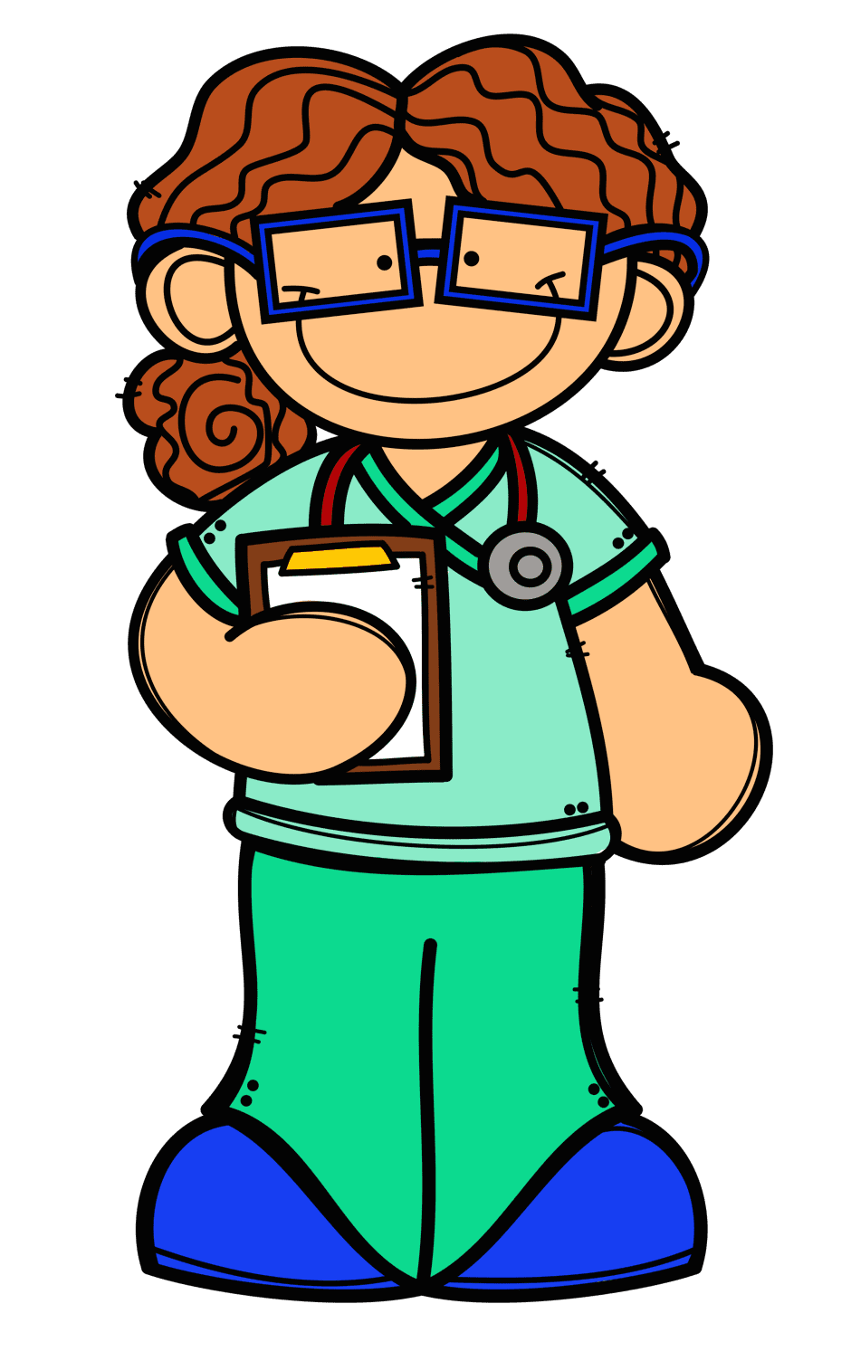 Doctor pin page clipart background