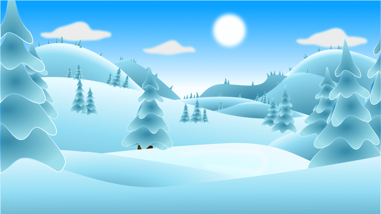 Winter landscape no house clipart clip art