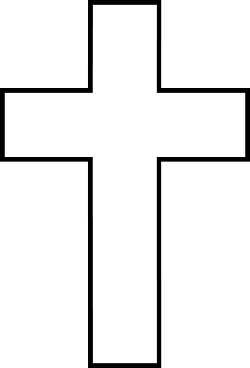 Church clipart white cross best free