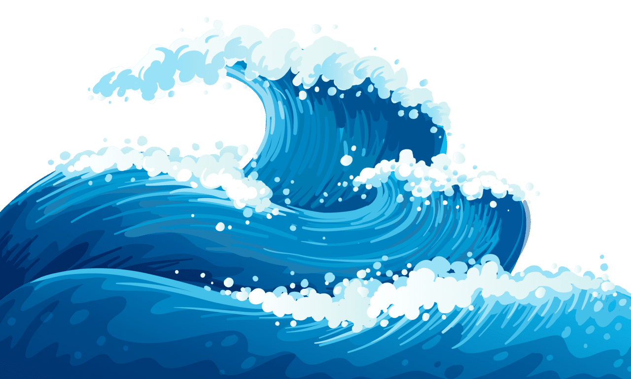 Wave pin page clipart vector