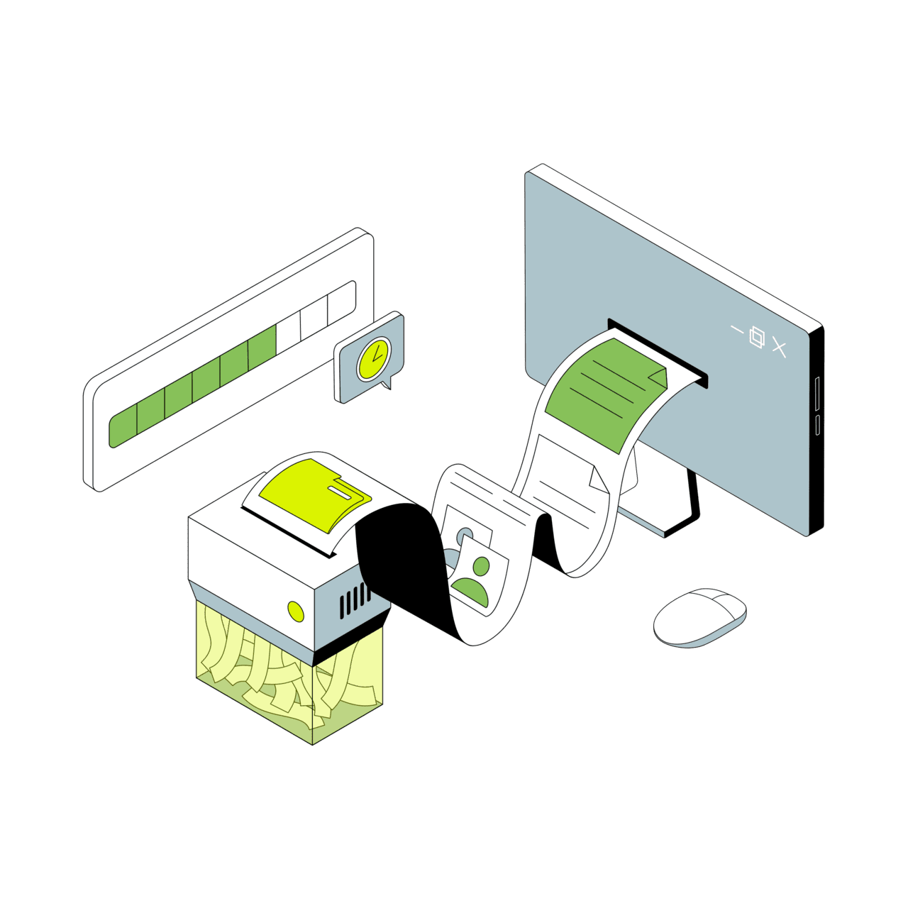 Computer of delet formation puter clipart clip art