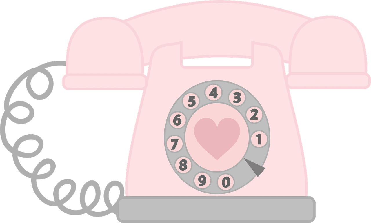 Phone retro tage vector graphic clipart