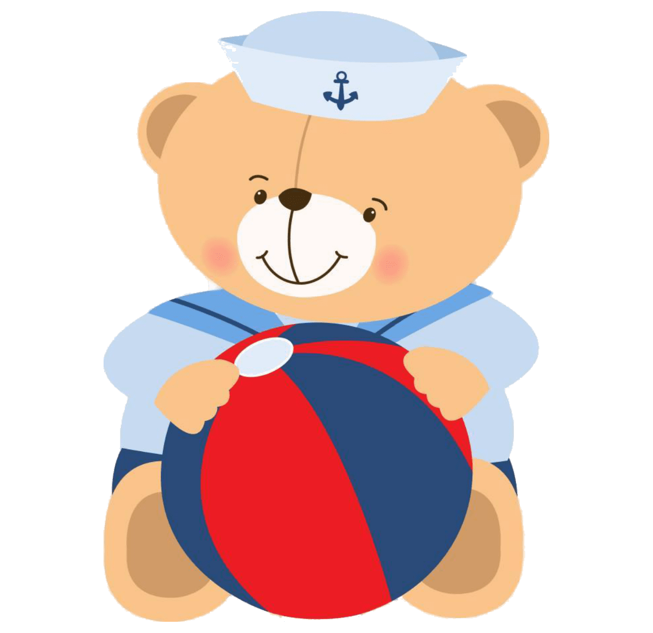 Teddy bear sailor clipart free