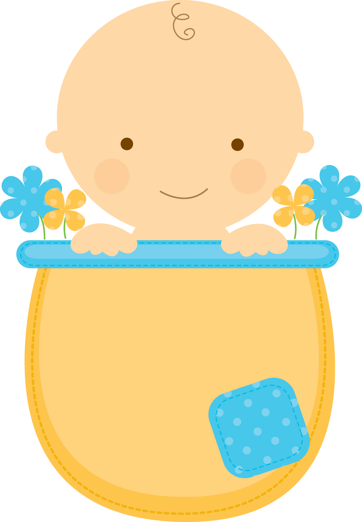 Bed baby clipart boy scrapbook clip art