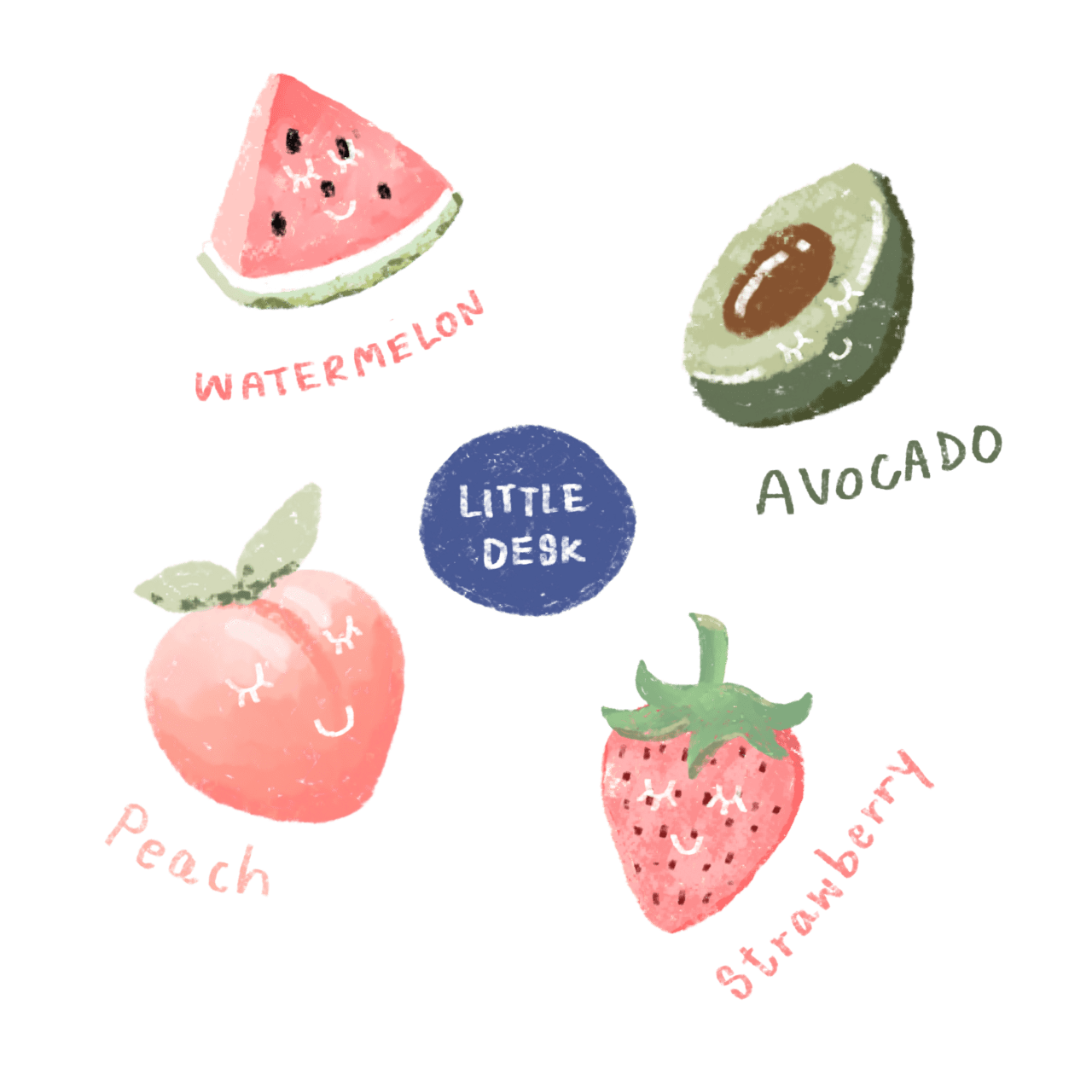 Watermelon pin page clipart background