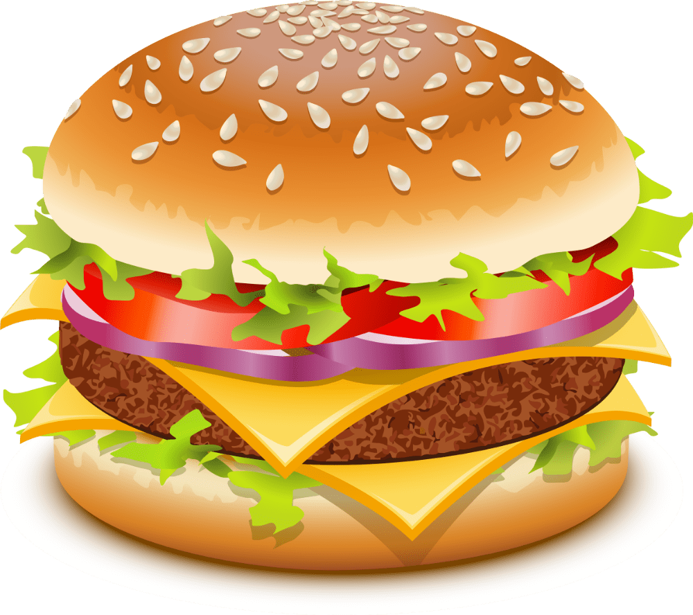 Hamburger clipart vector